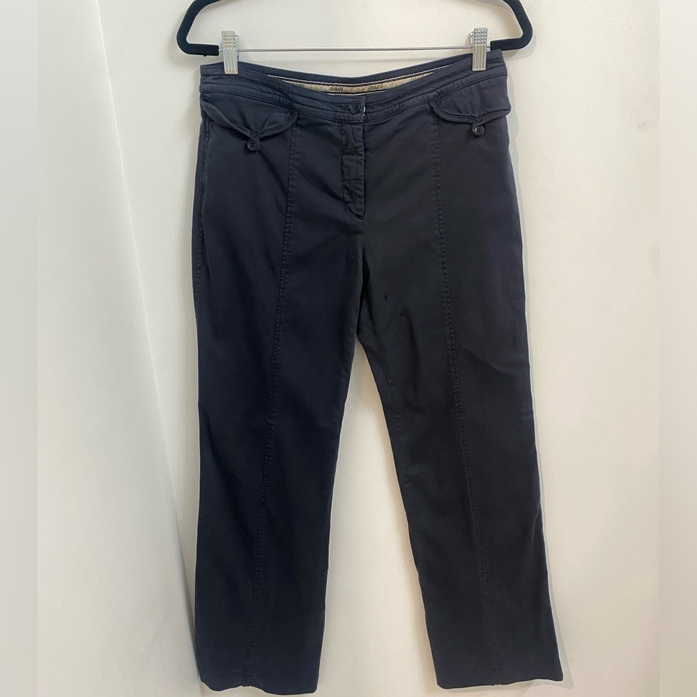 Armani Collezioni Navy Twill Pants Sz. 8